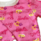 Barbie Παιδική Ρoζ Σκούρο Πυτζάμα Βαμβακερή Φούτερ με την Barbie 
