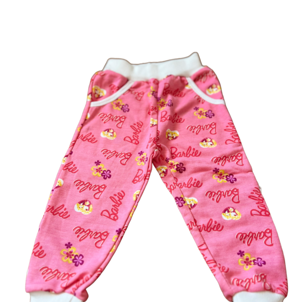 Barbie Παιδική Ρoζ Σκούρο Πυτζάμα Βαμβακερή Φούτερ με την Barbie 
