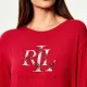 Ralph Lauren Γυναικείο set πιτζάμας Κόκκινη μπλούζα με καρώ logo &  καρώ  παντελόνι ILN92384F