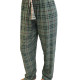 Rinda Mood Γυναικείο ζεστό Παντελόν Καρό πράσινο μέντα Plus Size Mix & Match Rinda.MINT το κάτω μέρος της Πυτζάμας 