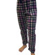Rinda Mood Γυναικείο Παντελόνι Πυτζάμας Fleece Μώβ Καρό Mix & Match Rinda.Purple