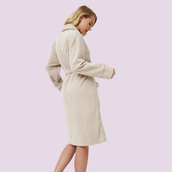 Aruelle Γυναικεία Marianna Bathrobe Γυναικεία Ρόμπα Πολυτελείας  μπέζ 39.01.23.683