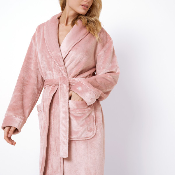 Aruelle Γυναικεία Ζεστή Ρόμπα Απαλή Fleece Πολυτελείας Rose  Ροζ Eva Bathrobe 39.01.23.875