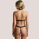  Milena by Paris Γυναικείο Μαύρο Super Sexy Σετ με φαρδιά λάστιχα  009201