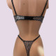 Modern Ocean Γυναικείο Set sexy εσωρούχων animal print ζέβρα zebra σουτιέν διάφανο & string ρυθμιζόμενο 5595 ZEBRA