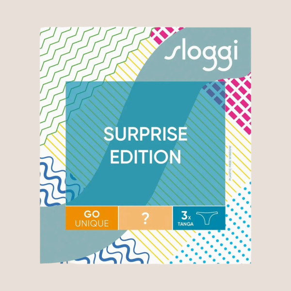 Sloggi Γυναικεία Βαμβακερά εσώρουχα Σλιπ tanga 3τεμ Οικονομική Συσκευασία GO UNIQUE 10222395-M023 mystery box τυχαια χρώματα