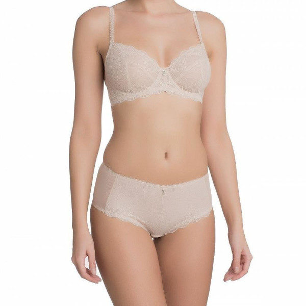 Cybele Hipster Σλιπ  με Δαντέλα Μπέζ 11401