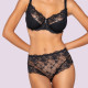 Luna Venus Γυναικείο Μαύρο εσώρουχο με δαντέλα hipster brief 25501 Black