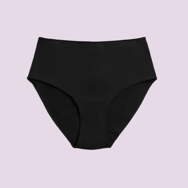 Ysabel Mora Basic γυναικείο κλασικό Σλιπ Βαμβακερό Maxi ψηλόμεσο μαύρο Black 19642