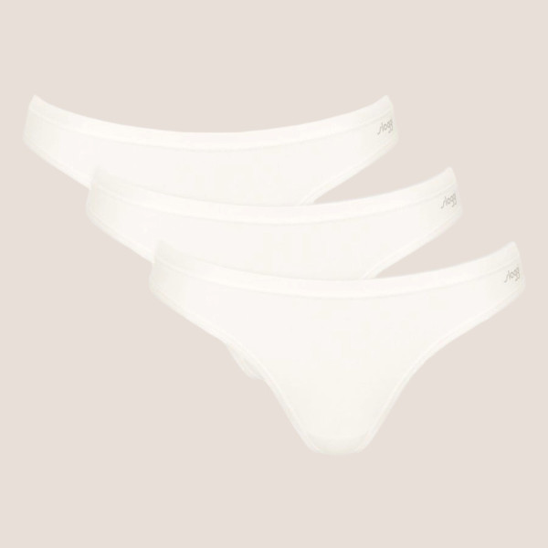 Sloggi Go Daily γυναικείο Cotton mini Σλιπ 3 Τεμάχια  Λευκό 10222320 00GZ