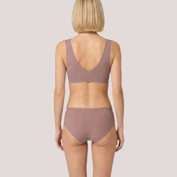  Sloggi ZERO Feel 2.0 Hipster γυναικείο invisible εσώρουχο ψηλόμεσο χίπστερ Marron σάπιο μήλο 10217844.1141/H2