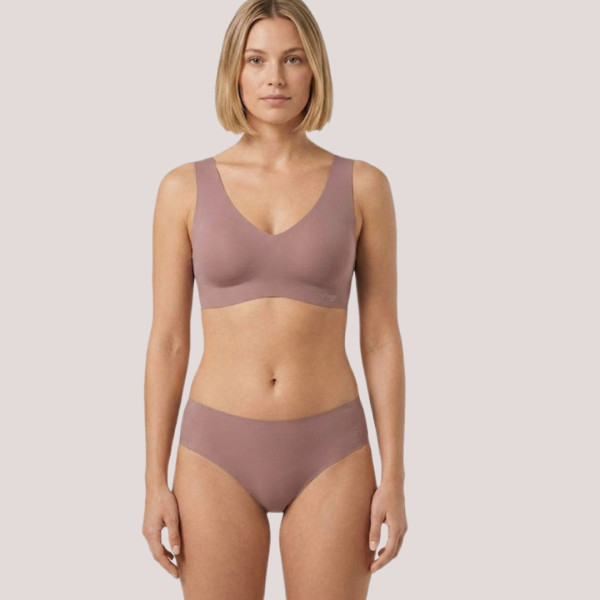  Sloggi ZERO Feel 2.0 Hipster γυναικείο invisible εσώρουχο ψηλόμεσο χίπστερ Marron σάπιο μήλο 10217844.1141/H2