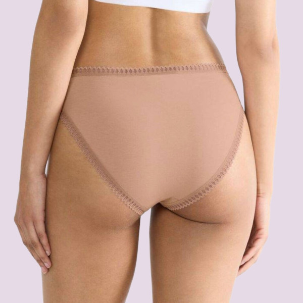 Sloggi Γυναικεία Βαμβακερά εσώρουχα Σλιπ tai 3τεμ Οικονομική Συσκευασία Go Crush High Leg 10219672 00ME