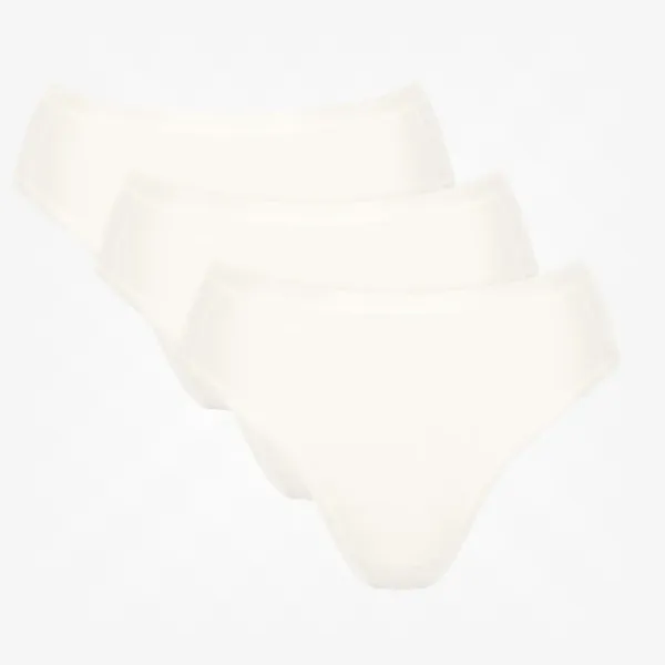 Sloggi  GO Daily Cotton Γυναικεία βαμβακερά Tai Σλιπ 3 Τεμάχια Λευκό 10222331 00GZ/GZ