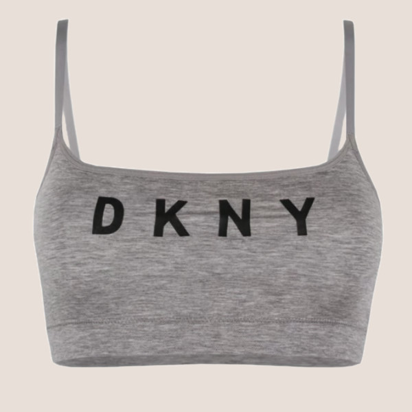 DKNY Γυναικείο  εφηβικό αθλητικό κ βαμβακερό Μπουστάκι Γκρι DK4507