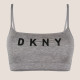 DKNY Γυναικείο  εφηβικό αθλητικό κ βαμβακερό Μπουστάκι Γκρι DK4507