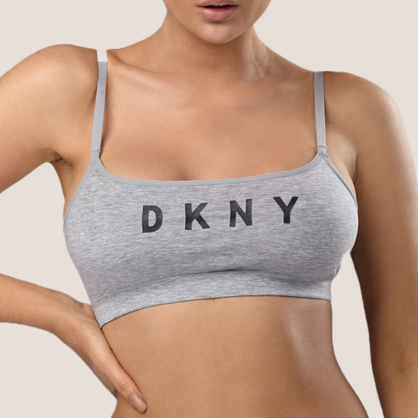 DKNY Γυναικείο  εφηβικό αθλητικό κ βαμβακερό Μπουστάκι Γκρι DK4507