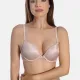 Sassa Γυναικείο Σουτιέν Μπεζ Push up B Cup με δαντέλα στο πλάϊ 29039  Beige