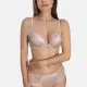 Sassa Γυναικείο Σουτιέν Μπεζ Push up B Cup με δαντέλα στο πλάϊ 29039  Beige