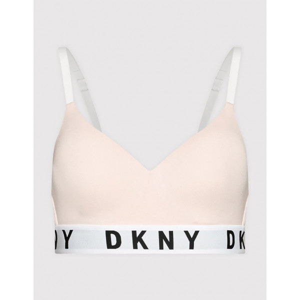 DKNY Βαμβακερό Σουτιέν Push Up Χωρίς Μπανέλα με Ενίσχυση Ρόζ DK4518/I290Y Cozy Wirefree Push Up Bra 