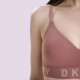 DKNY Wirefree Push Up Bra Αθλητικό Σουτιέν Χωρίς Μπανέλα με Ενίσχυση Rosewood DK4518/I638Y