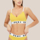 DKNY Wirefree Push Up Bra Αθλητικό Σουτιέν Χωρίς Μπανέλα με Ενίσχυση Κίτρινο φανταστικό χρώμα  DK4518/I711Y