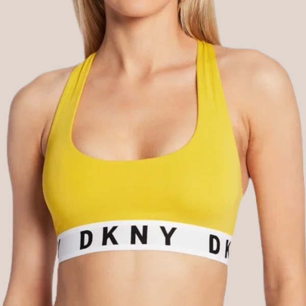 DKNY Γυναικείο Boyfriend Racerback Bralette Μπουστάκι φανταστικό χρώμα Κίτρινο DK4519/Ι711Υ