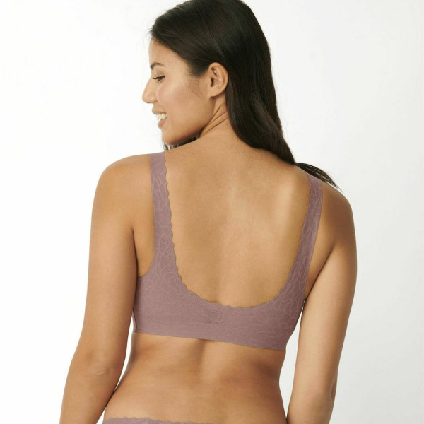  Sloggi Γυναικείο Μπουστάκι χωρίς μπανέλα Σάπιο μήλο 10211241-1141  ZERO Feel Lace Bralette Invisible Beige