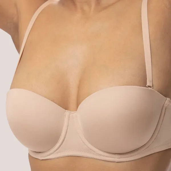 Dorina Michelle Σουτιεν Strapless Μπεζ για μεγάλο στήθος + δωρο τιράντες σιλικόνης Beige D17193MI033-BE0001