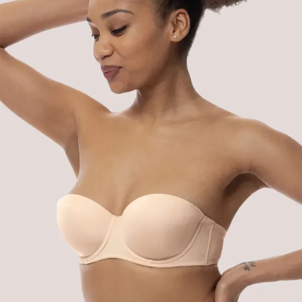 Dorina Michelle Σουτιεν Strapless Μπεζ για μεγάλο στήθος + δωρο τιράντες σιλικόνης Beige D17193MI033-BE0001