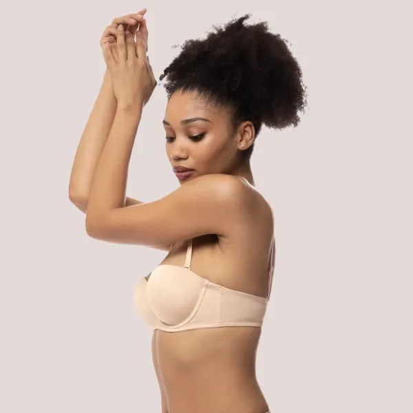 Dorina Michelle Σουτιεν Strapless Μπεζ για μεγάλο στήθος + δωρο τιράντες σιλικόνης Beige D17193MI033-BE0001