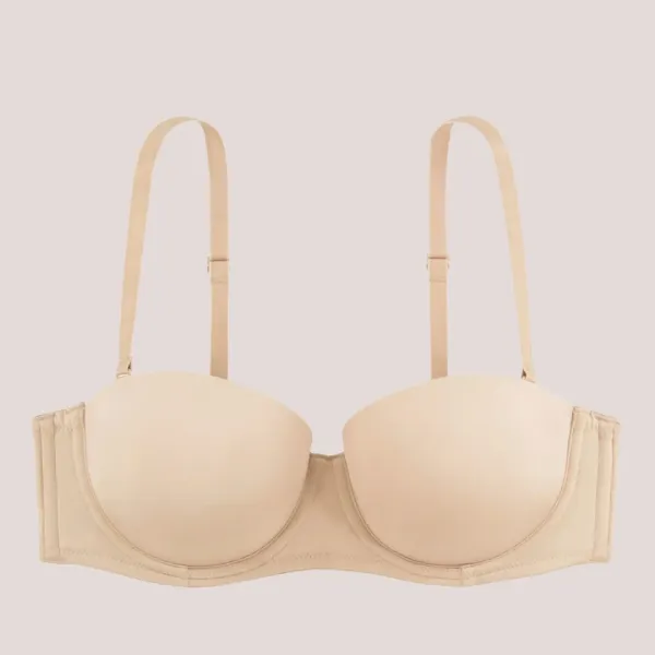 Dorina Michelle Σουτιεν Strapless Μπεζ για μεγάλο στήθος + δωρο τιράντες σιλικόνης Beige D17193MI033-BE0001
