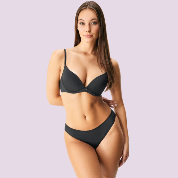 Dorina Sonia Γυναικεία Σουτιέν Push up 1+1 δώρο Κόκκινο-Μαύρο D17256LA052-2X0314