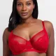 Dorina Jemma Wired-bra Sexy Σουτιέν κόκκινο χωρίς Ενίσχυση με δαντελένιες λεπτομέρειες FXWB0028LA185-RD0044