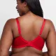 Dorina Jemma Wired-bra Sexy Σουτιέν κόκκινο χωρίς Ενίσχυση με δαντελένιες λεπτομέρειες FXWB0028LA185-RD0044