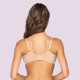Luna Venus Γυναικείο Μπεζ Σουτιέν balconette με δαντέλα χωρίς ενίσχυση & για μεγάλο στήθος D E F Cup 15501