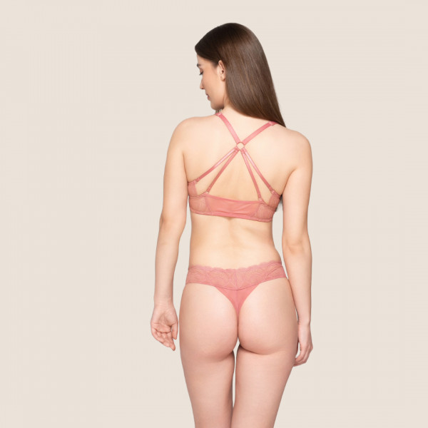 Luna Γυναικείο Sexy Εσώρουχο Brazil String Ροζ Pink Summer Collection 2024 Συλλογή 26500 
