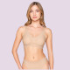 Luna Γυναικείο Μπεζ Beige Σουτιέν sports μπουστάκι αμπάνελο για στήριξη & κούμπωμα στο πίσω μέρος 5400 