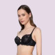 Luna Venus Γυναικείο Μαύρο Σουτιέν balconette με δαντέλα χωρίς ενίσχυση & για μεγάλο στήθος  C & D Cup 15500