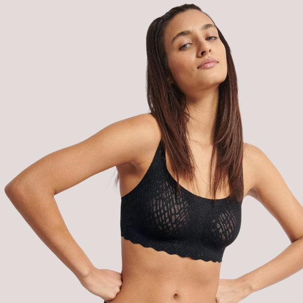  Sloggi ZERO Feel  Bliss Top Γυναικείο εφηβικό Μπουστάκι black  10219678.0004/04