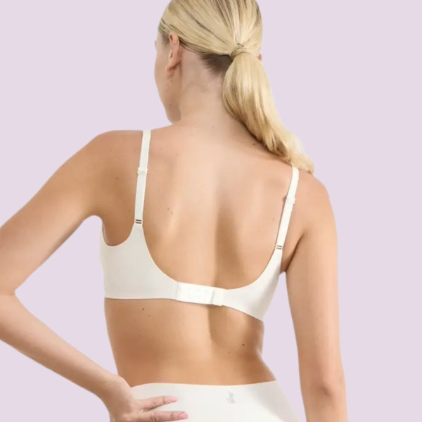  Sloggi ZERO Feel Invisible Bralette The Up Γυναικείο Αθλητικό Μπουστάκι Λευκό 10226701-00GZ