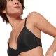  Sloggi Soft adapt pu Γυναικείο εφηβικό μαύρο Μπουστάκι push up χαμηλό ντεκολτέ & αμπάνελο black  102196215.0004/04