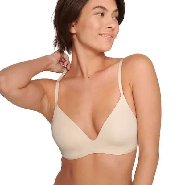  Sloggi Soft adapt pu Γυναικείο εφηβικό Μπουστάκι Μπεζ push up χαμηλό ντεκολτέ & αμπάνελο beige  102196215.00RB/RB
