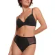  Sloggi Soft adapt pu Γυναικείο εφηβικό μαύρο Μπουστάκι push up χαμηλό ντεκολτέ & αμπάνελο black  102196215.0004/04