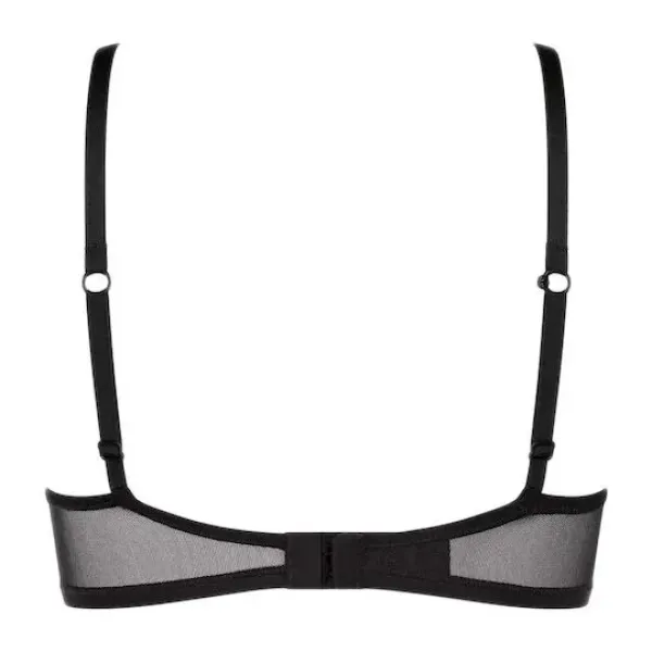  Sloggi Soft adapt pu Γυναικείο εφηβικό μαύρο Μπουστάκι push up χαμηλό ντεκολτέ & αμπάνελο black  102196215.0004/04