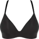  Sloggi Soft adapt pu Γυναικείο εφηβικό μαύρο Μπουστάκι push up χαμηλό ντεκολτέ & αμπάνελο black  102196215.0004/04