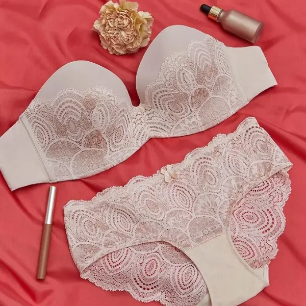 Wonderbra Ultimate Strapless  Push-Up Sexy με δαντέλα Σουτιέν με Ενίσχυση  Μπέζ W0BHO  Ιδανικό για Μεγάλο στήθος!!!!