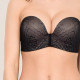 Wonderbra Ultimate Strapless Push-Up Sexy με δαντέλα Σουτιέν Στράπλες με Ενίσχυση και Βαθύ ντεκολτέ Μαύρο W034T