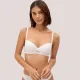 Ysabel Mora Γυναικείο λευκό σουτιέν Push Up με δαντέλα 10828 B Cup Perla  Special You