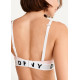 DKNY Βαμβακερό Σουτιέν Push Up Χωρίς Μπανέλα με Ενίσχυση Ρόζ DK4518/I290Y Cozy Wirefree Push Up Bra 